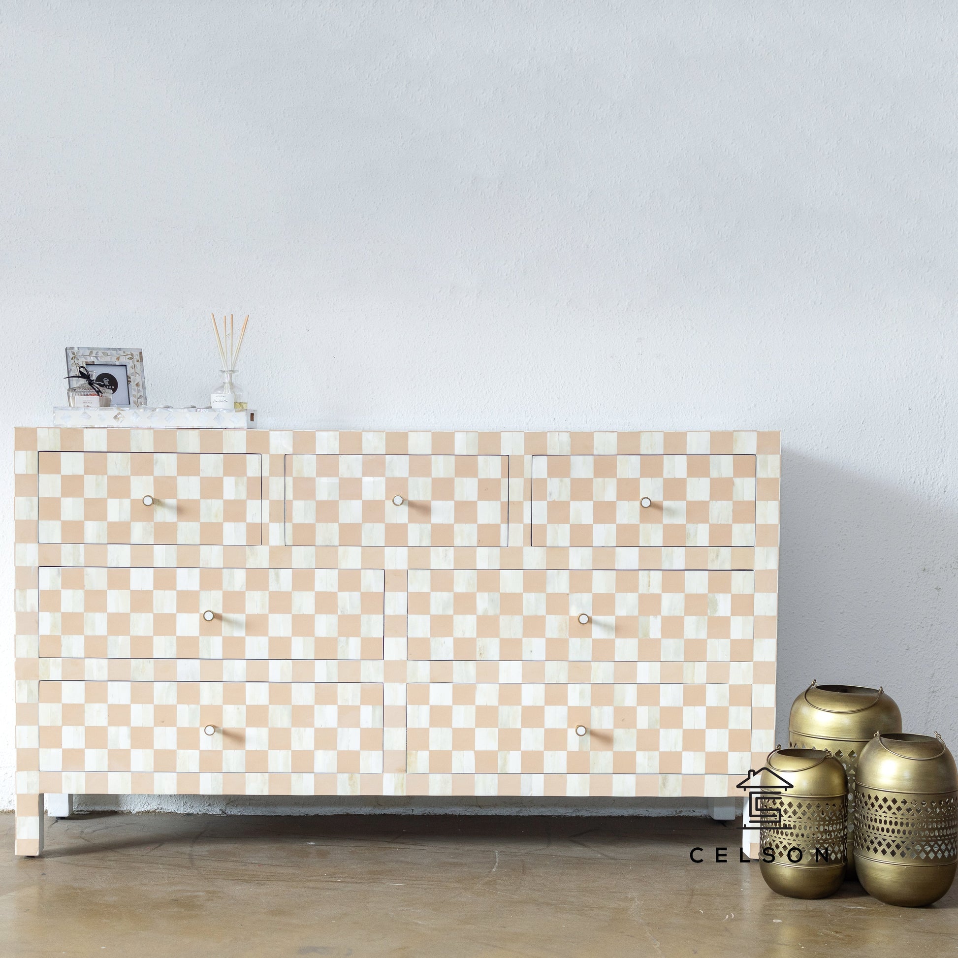 Panna Bone Inlay Dresser