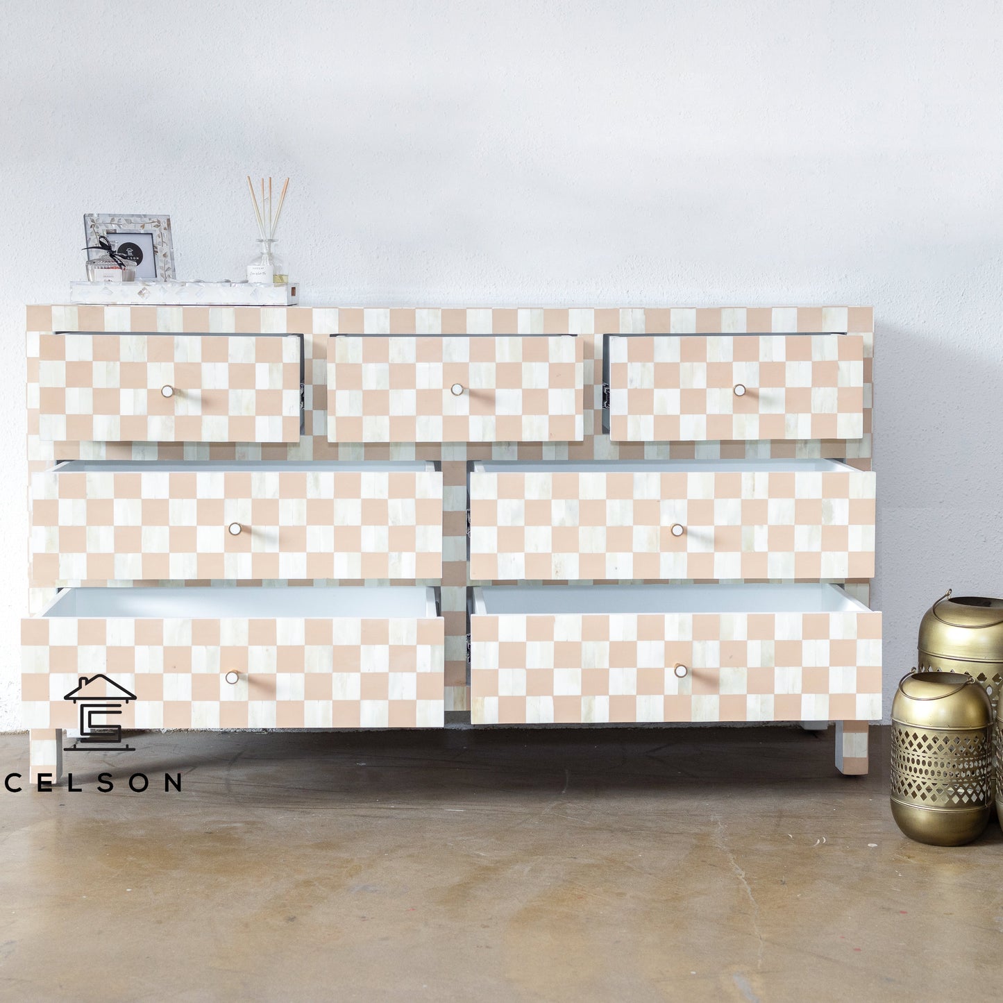 Panna Bone Inlay Dresser