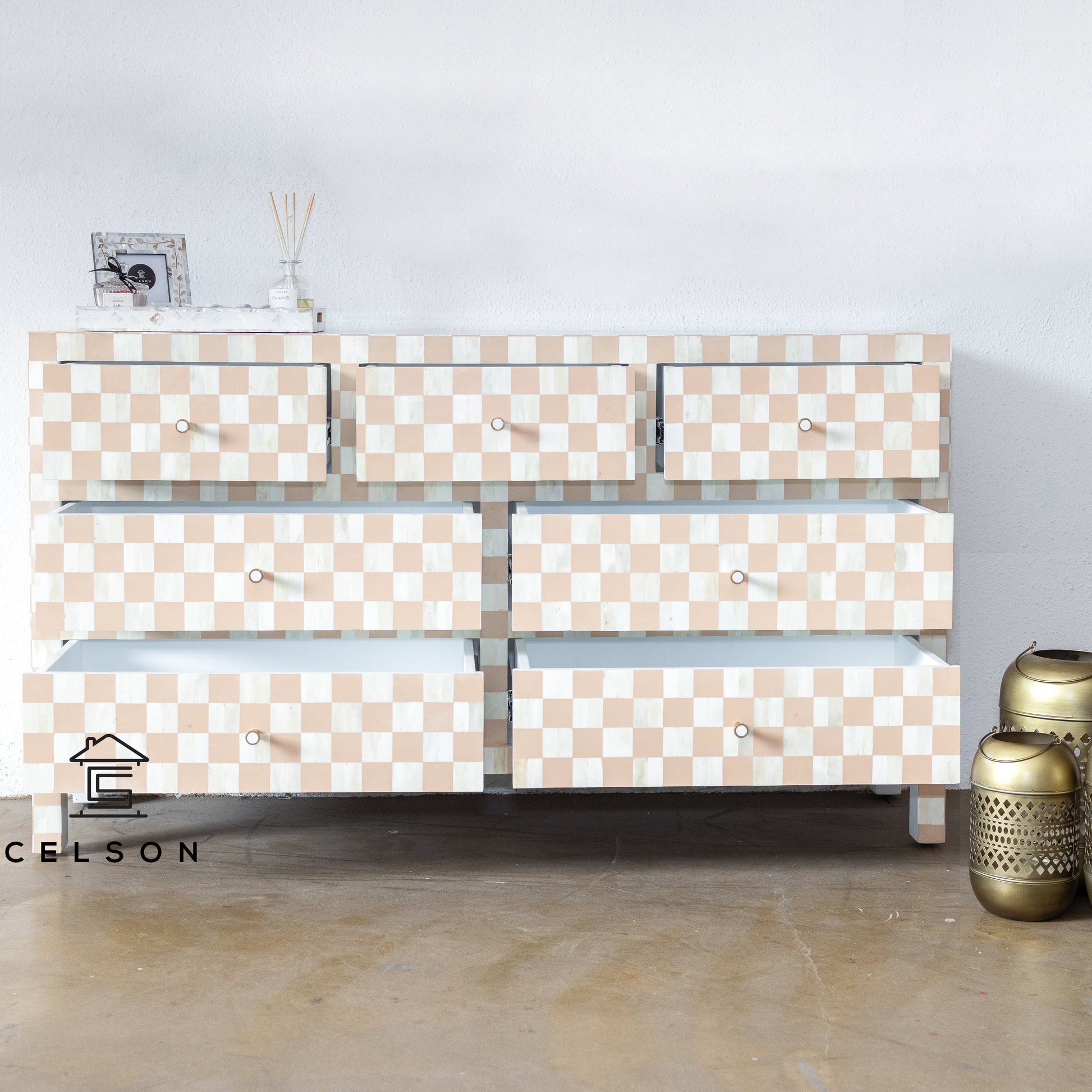 Panna Bone Inlay Dresser