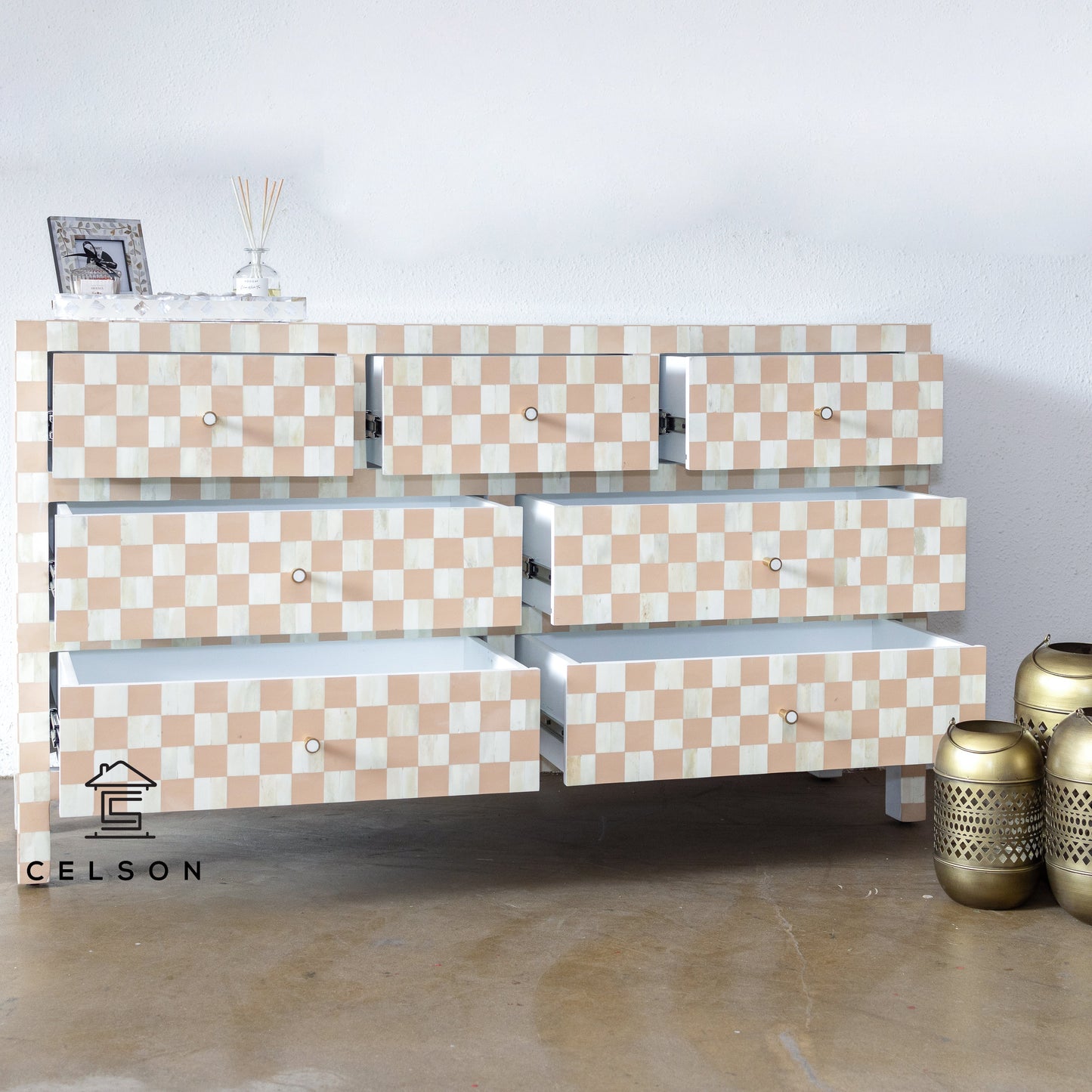 Panna Bone Inlay Dresser