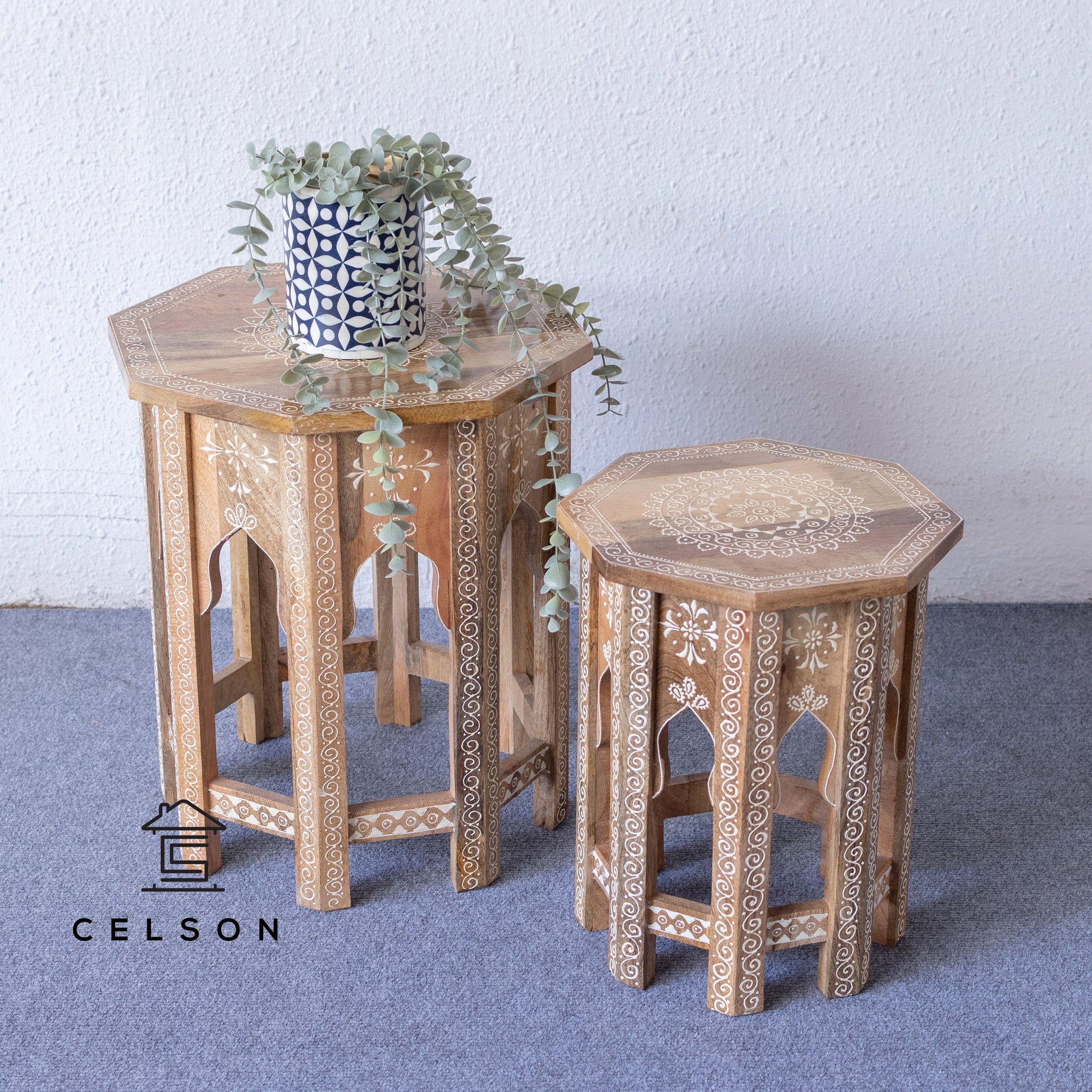 Reeva Hand Painted Side Table