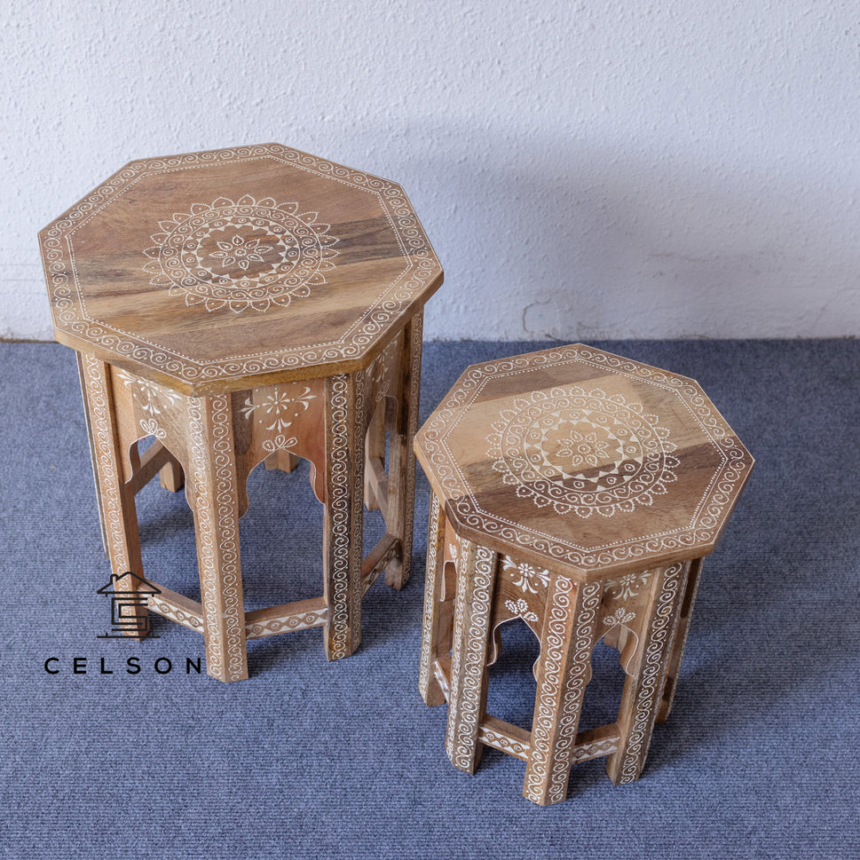 Reeva Hand Painted Side Table