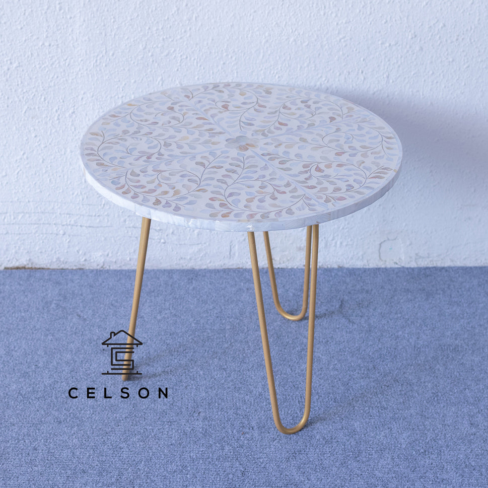 Laura Mother of Pearl Inlay Table