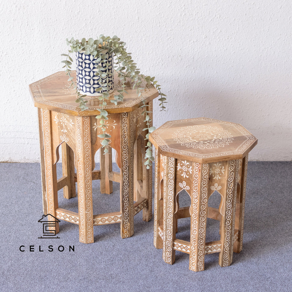Reeva Hand Painted Side Table