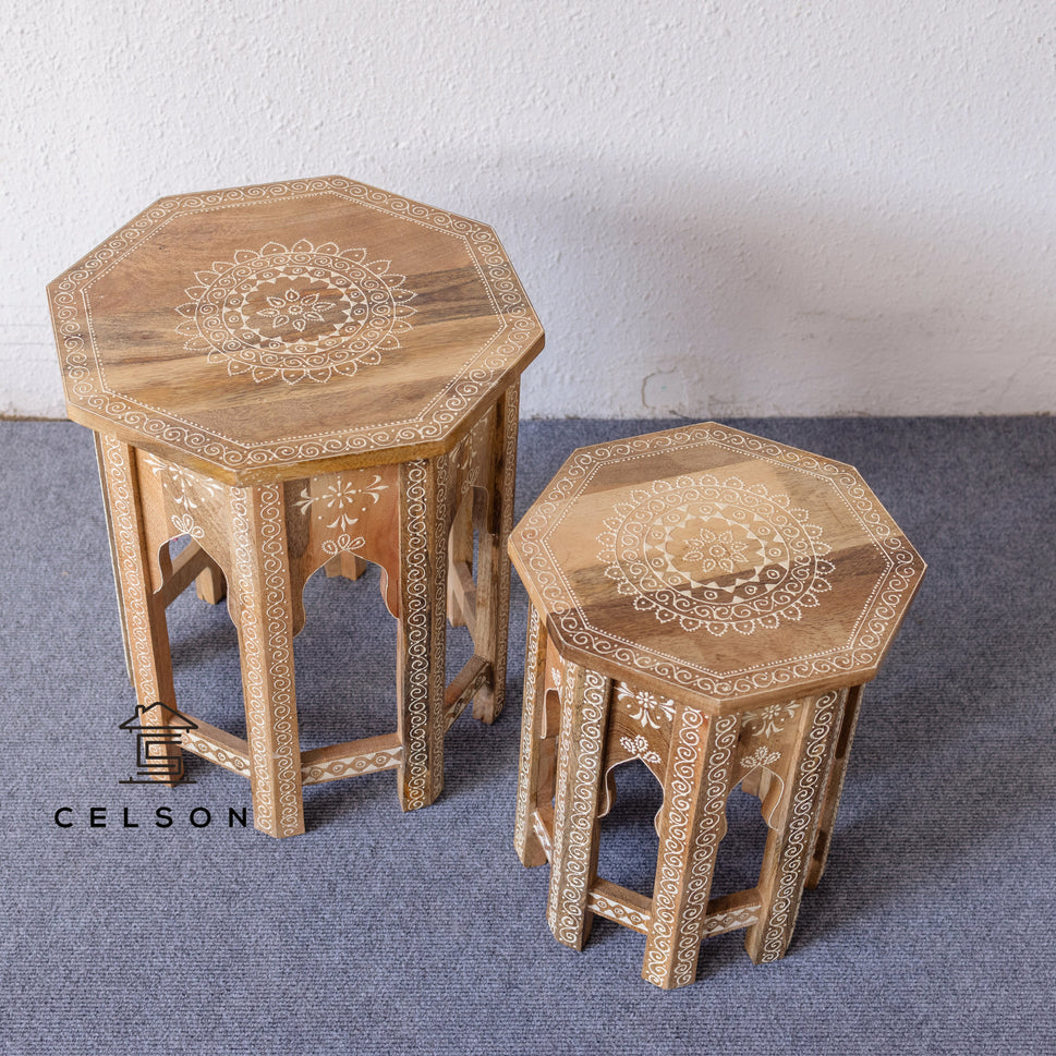 Reeva Hand Painted Side Table