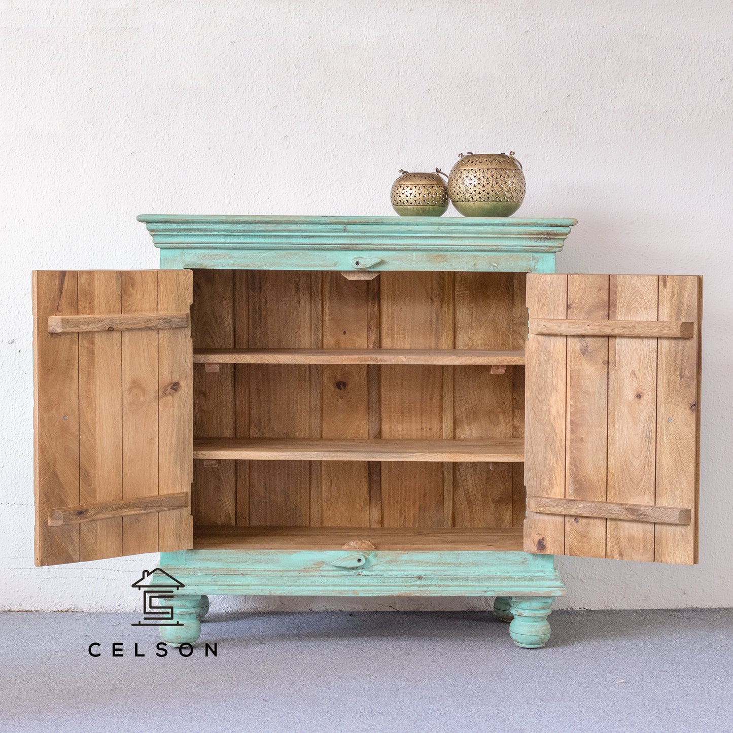 Jiya Carved Wooden Cabinet