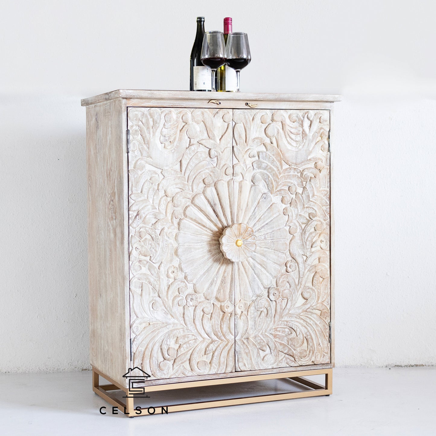 Albert Wooden Bar Cabinet