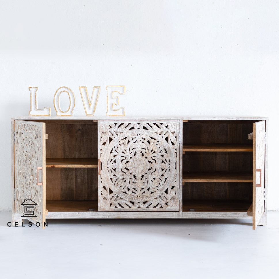 David Wooden Carved TV Cabinet