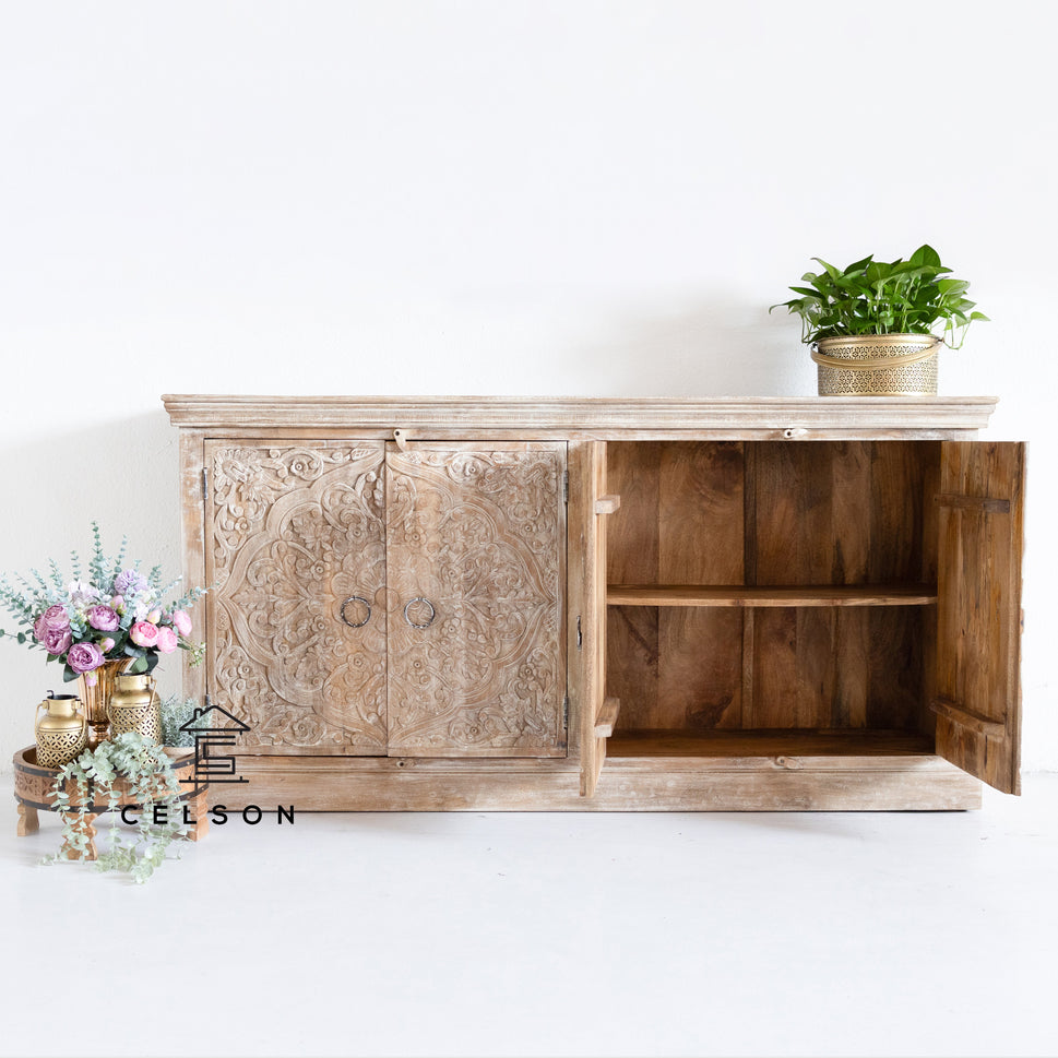 Ivan Hand Carved Side Board