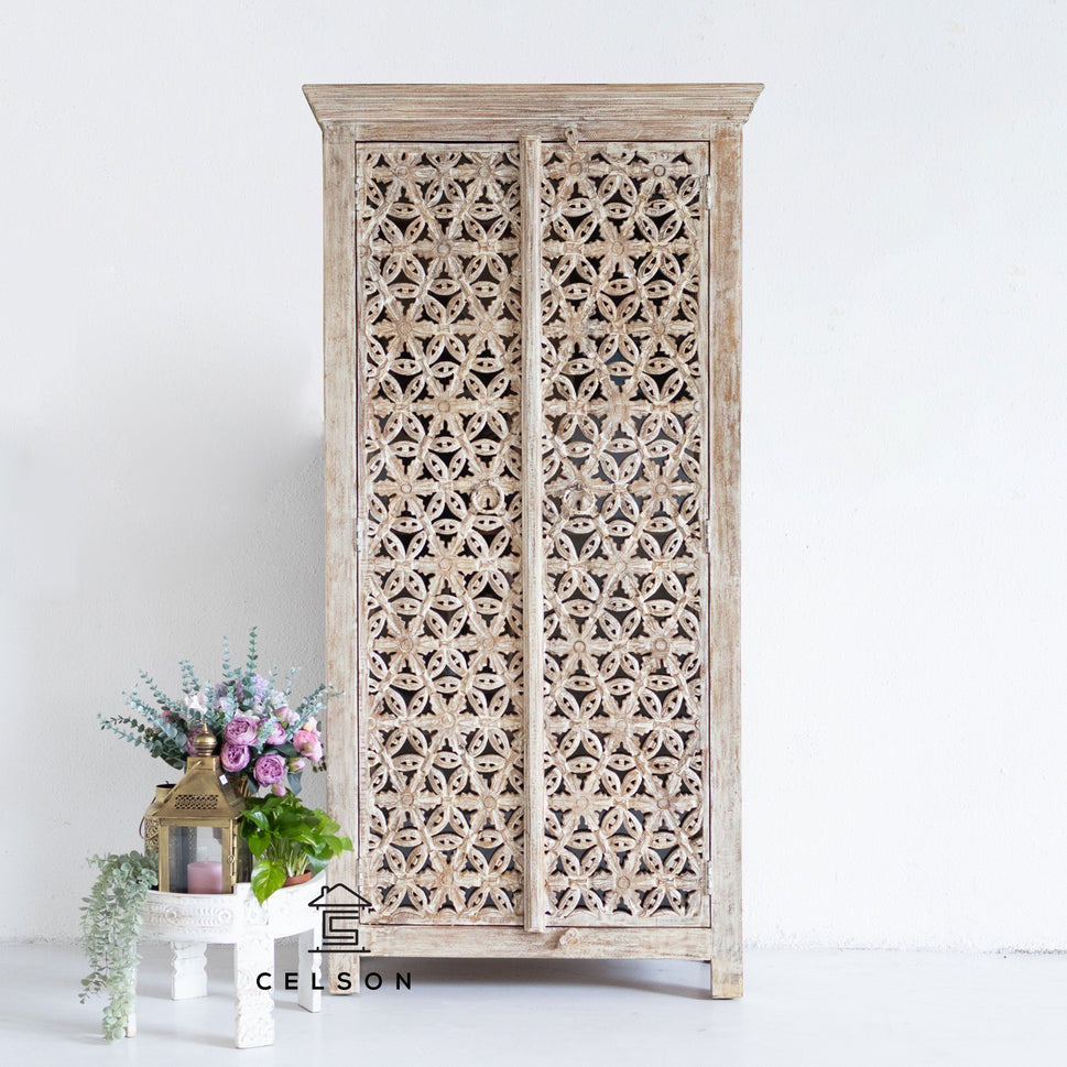 Niel Hand Carved Almirah