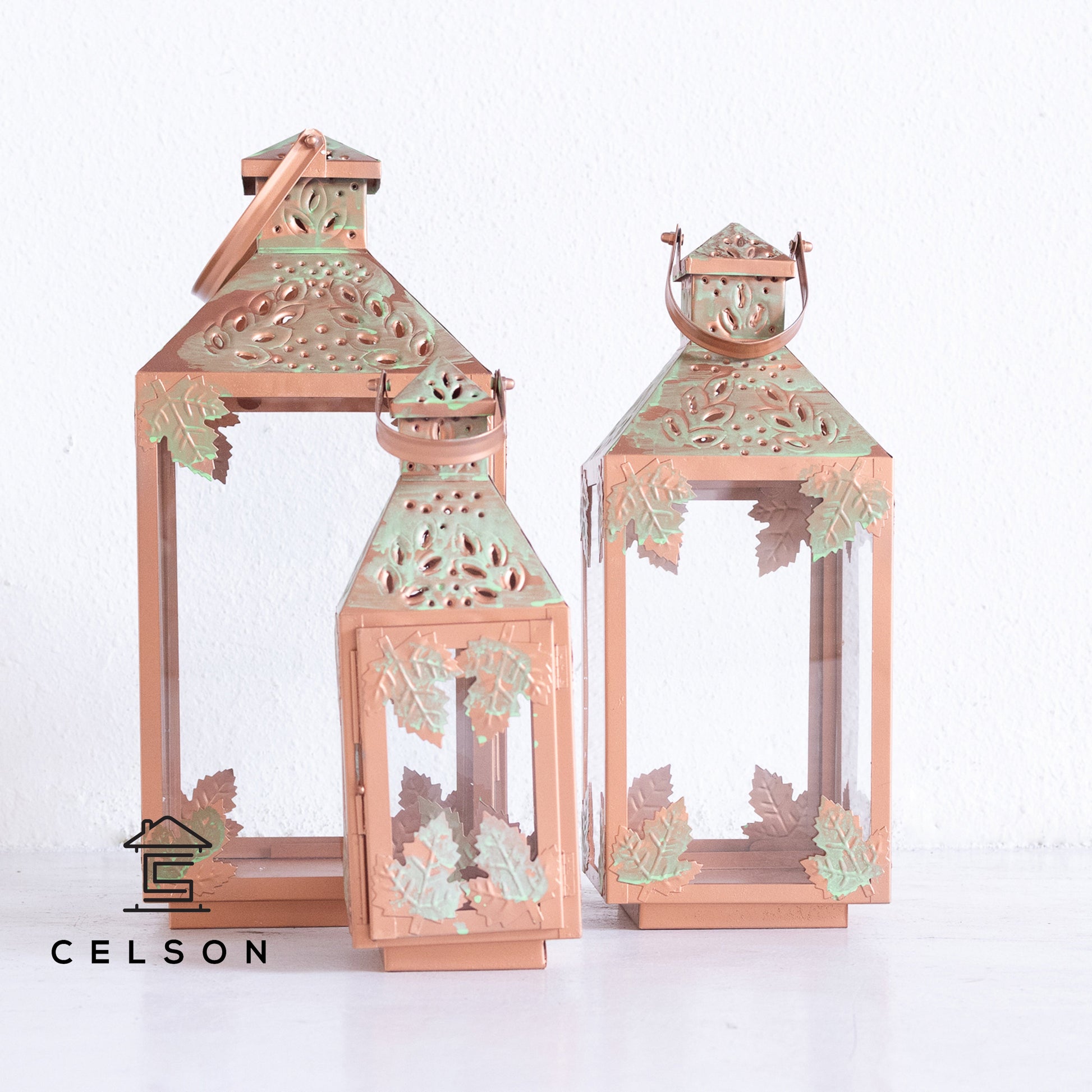 Lina Metal Lantern S/3