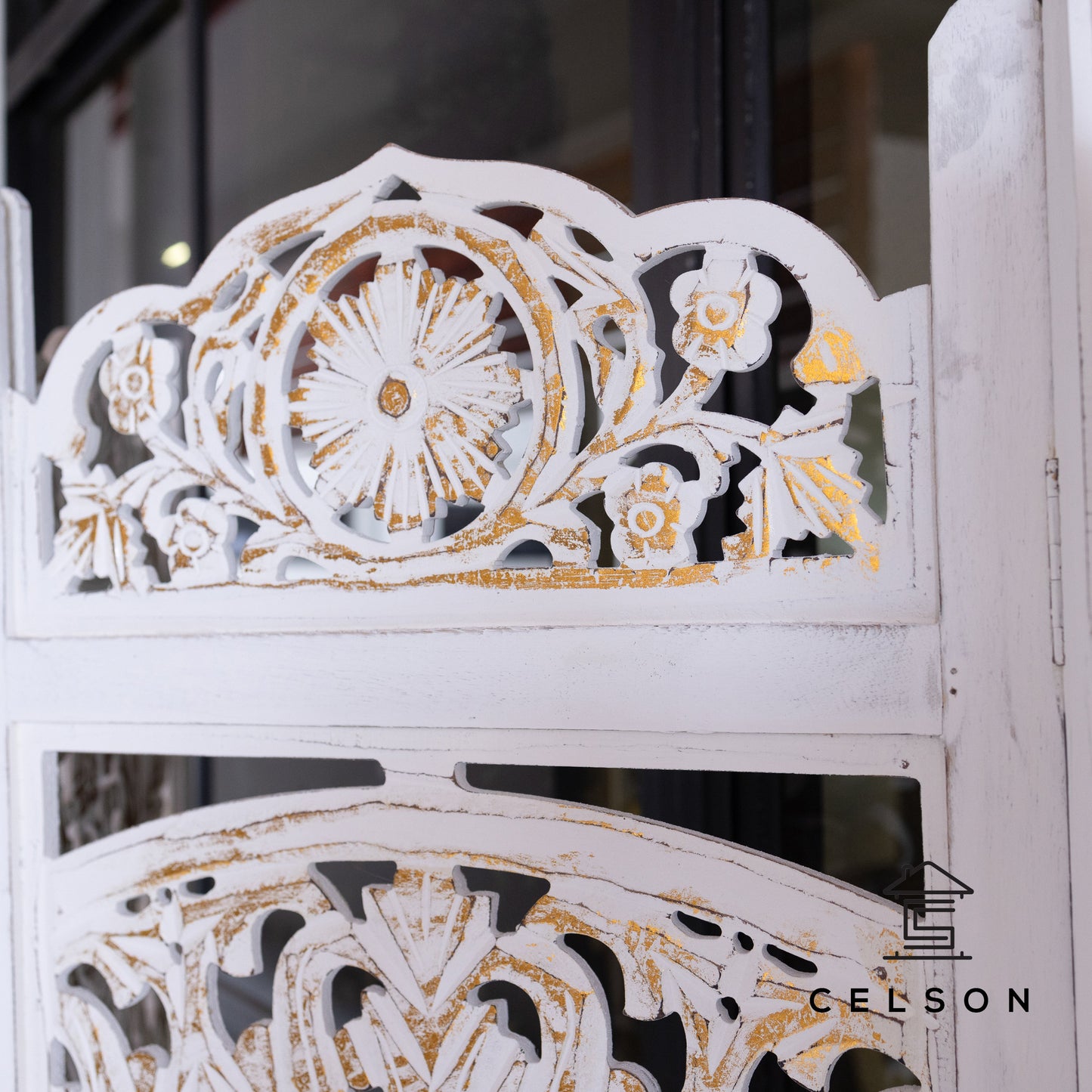 Yenfer Carved Room Divider