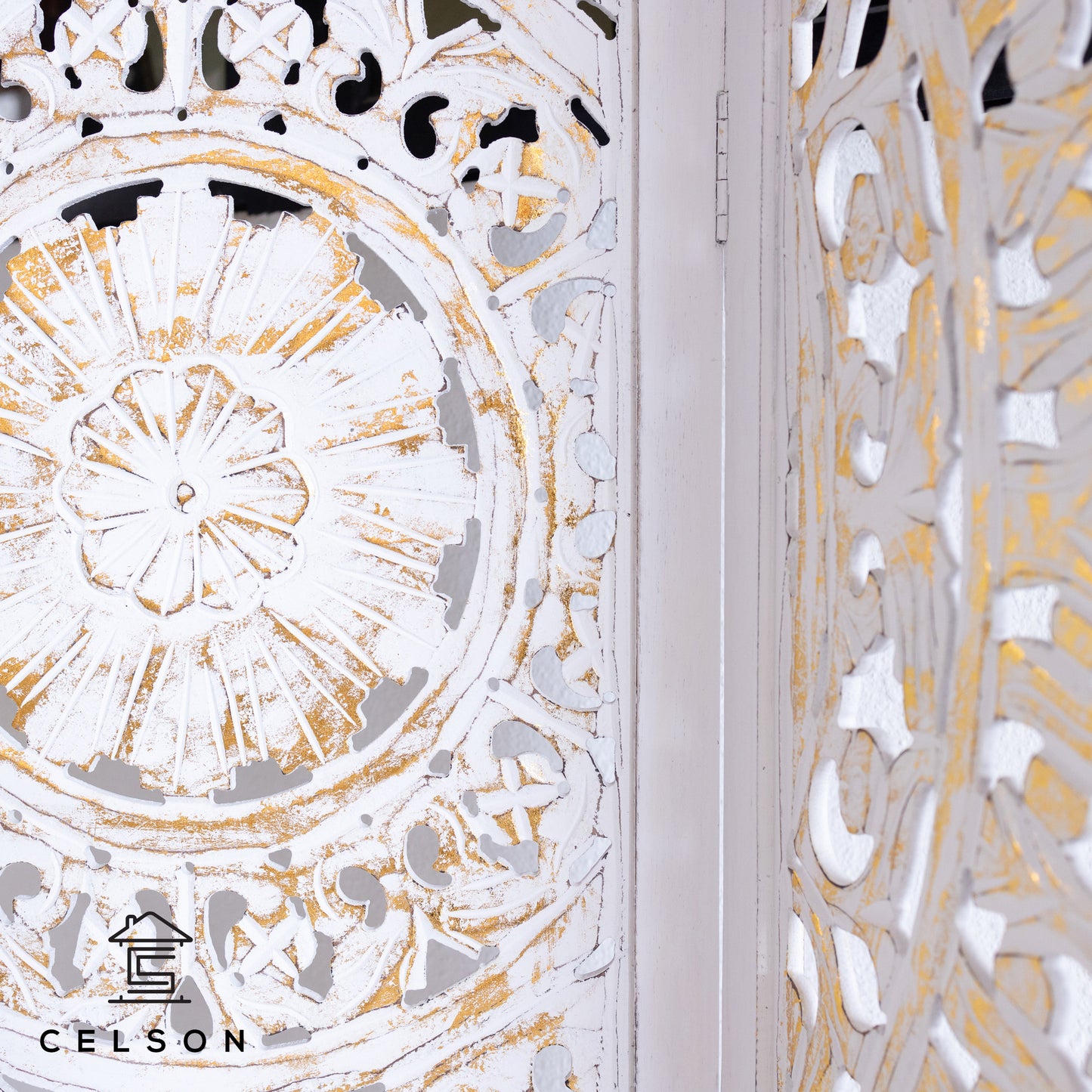 Yenfer Carved Room Divider