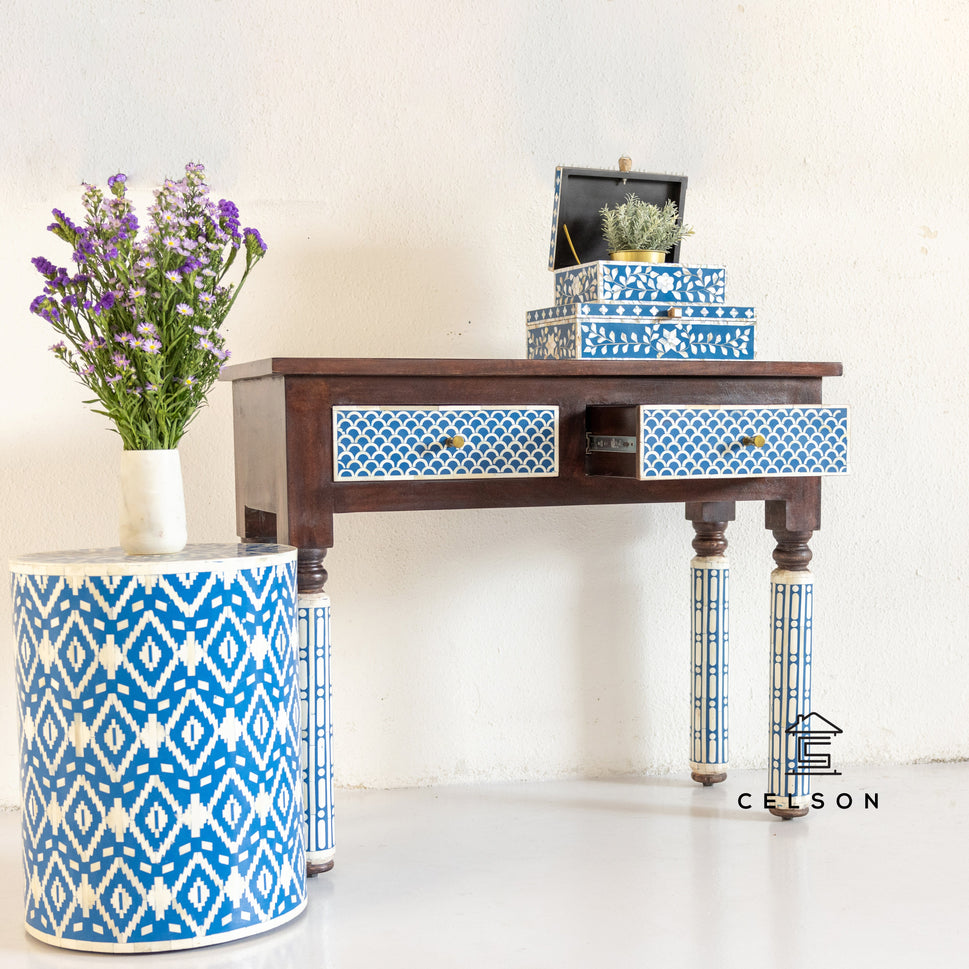 Nick Bone Inlay Console Table