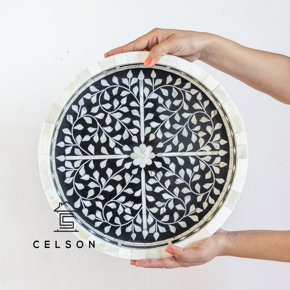 Yuvi Bone Inlay Tray