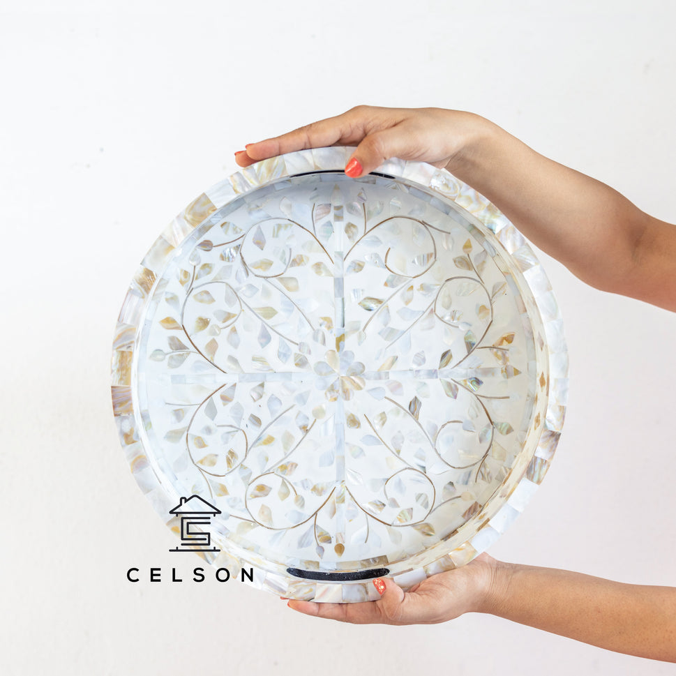Lux Mother Of Pearl Inlay Tray