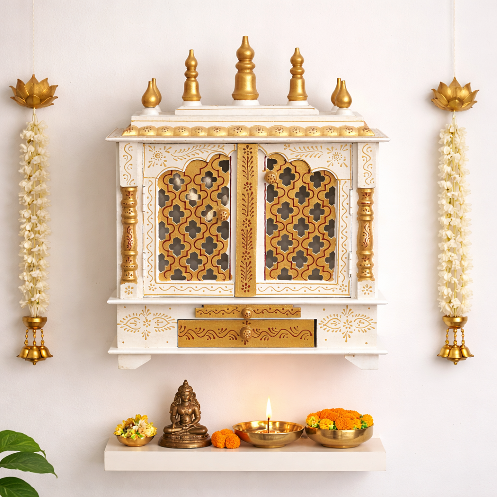 Laxhmi Wooden Carved Mandir