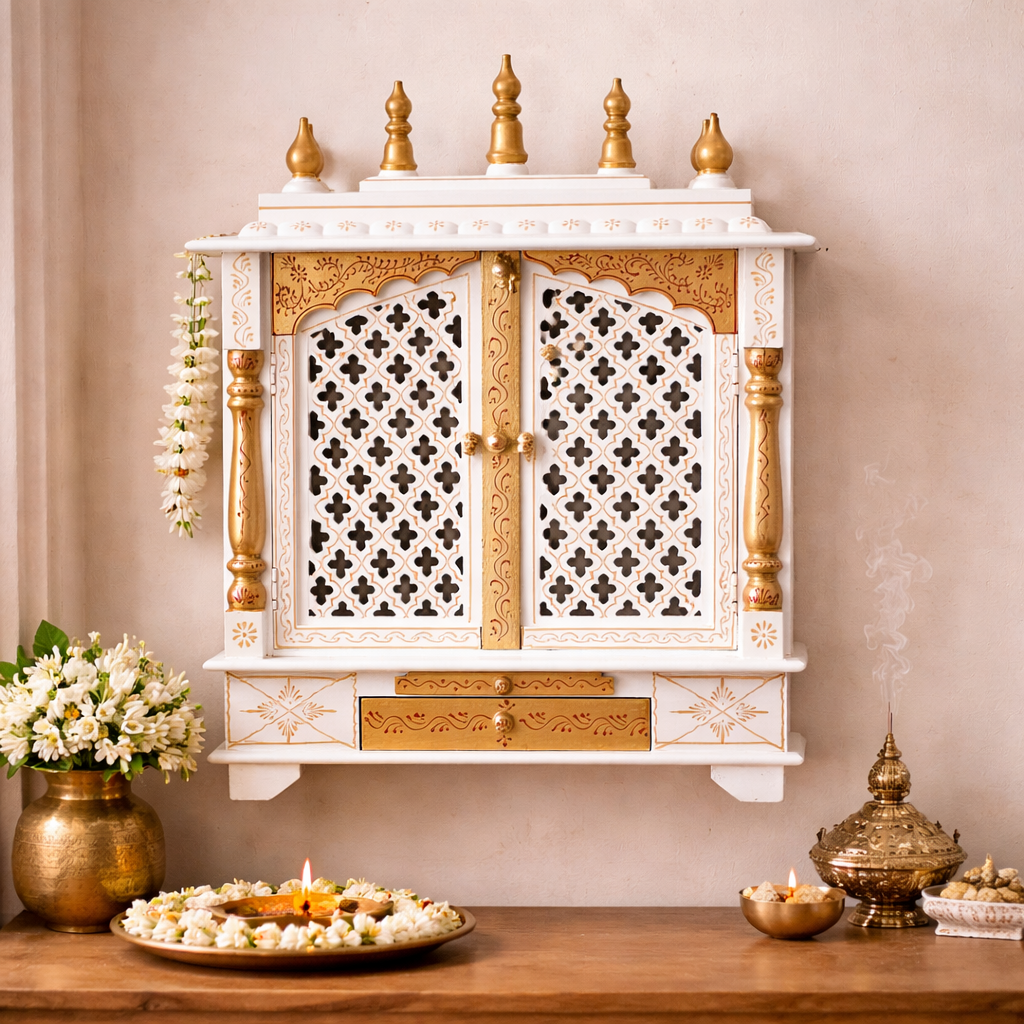 Durga Wooden Carved Mandir