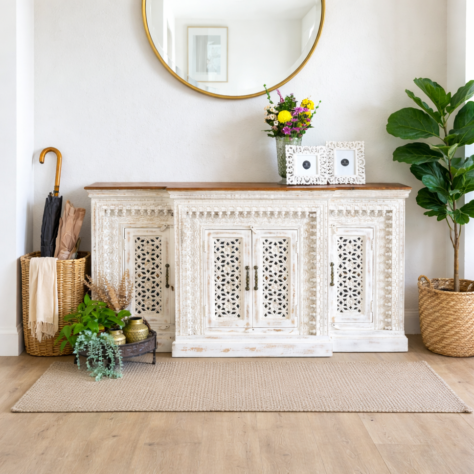 Milan Carved Wooden Buffet