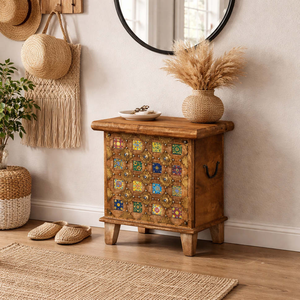 Adele Brass & Tile Trunk