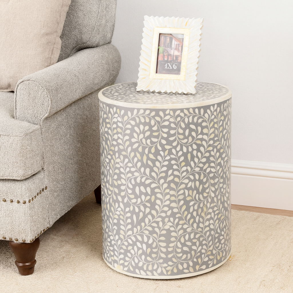 Allen Bone Inlay Stool