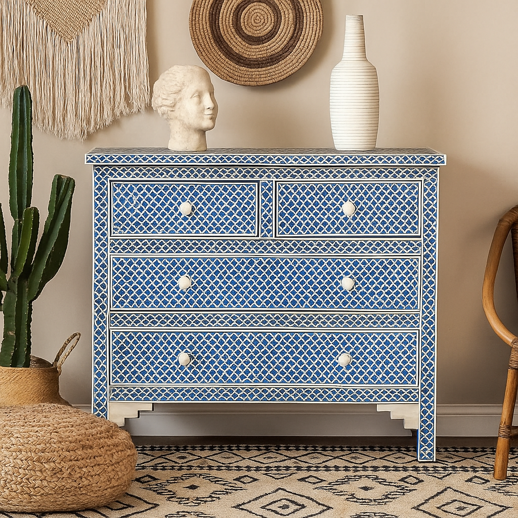 Martin Bone Inlay Chest of Drawer