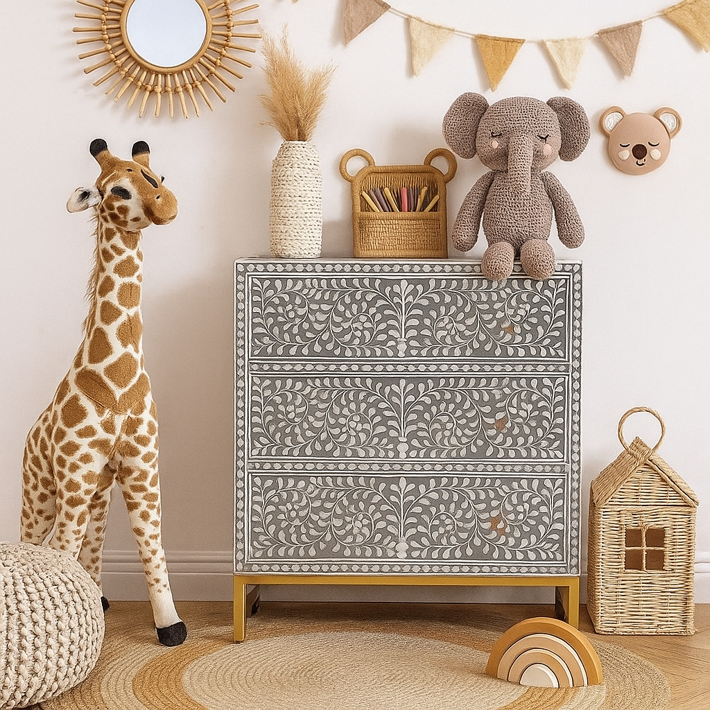 Harper Bone Inlay Chest of Drawer