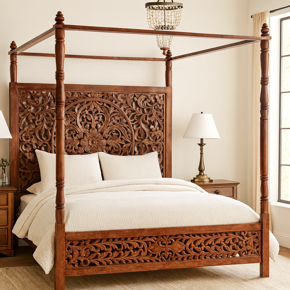 Natalie Handcrafted Wooden Bed frame