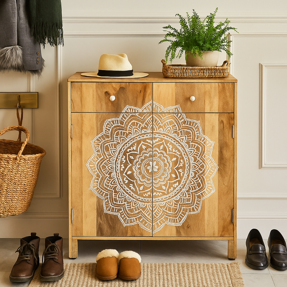 Gina Wooden Shoe Cabinet