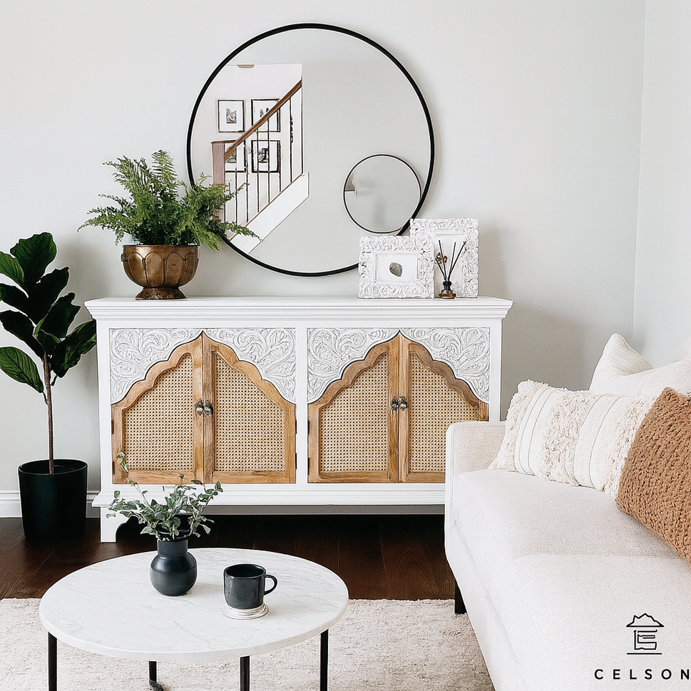 Isabelle Rattan Storage Buffet