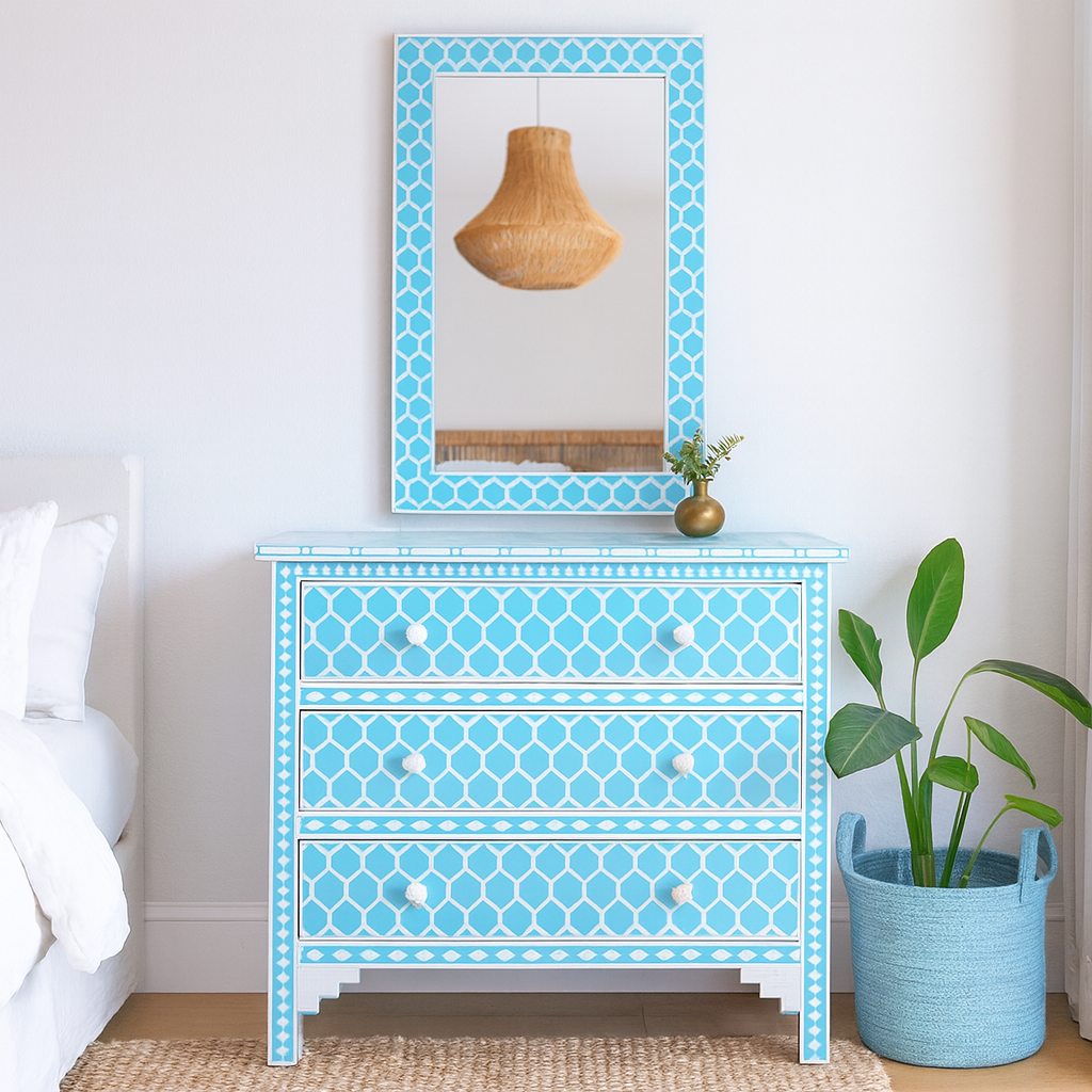 Pete Bone Inlay Chest with Mirror