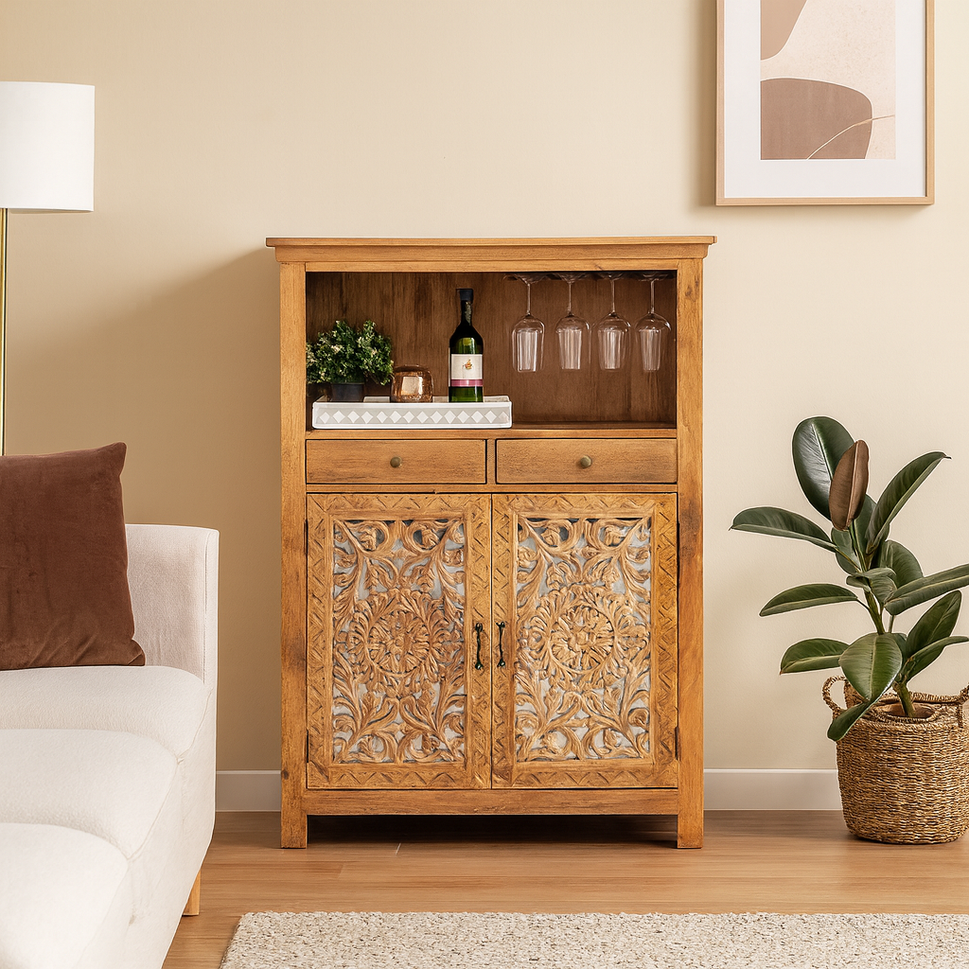 Margo Wooden Bar Counter