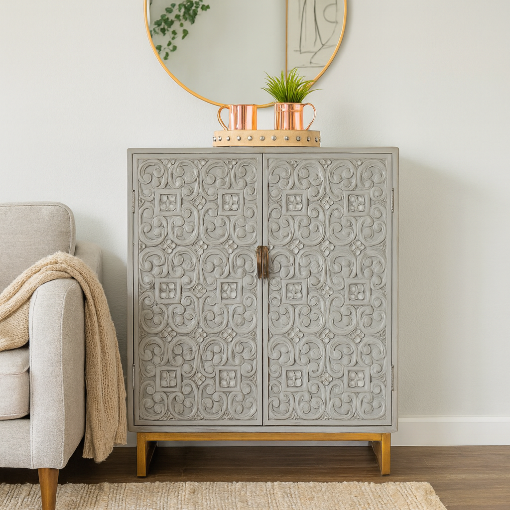 Paul Wooden Bar Cabinet