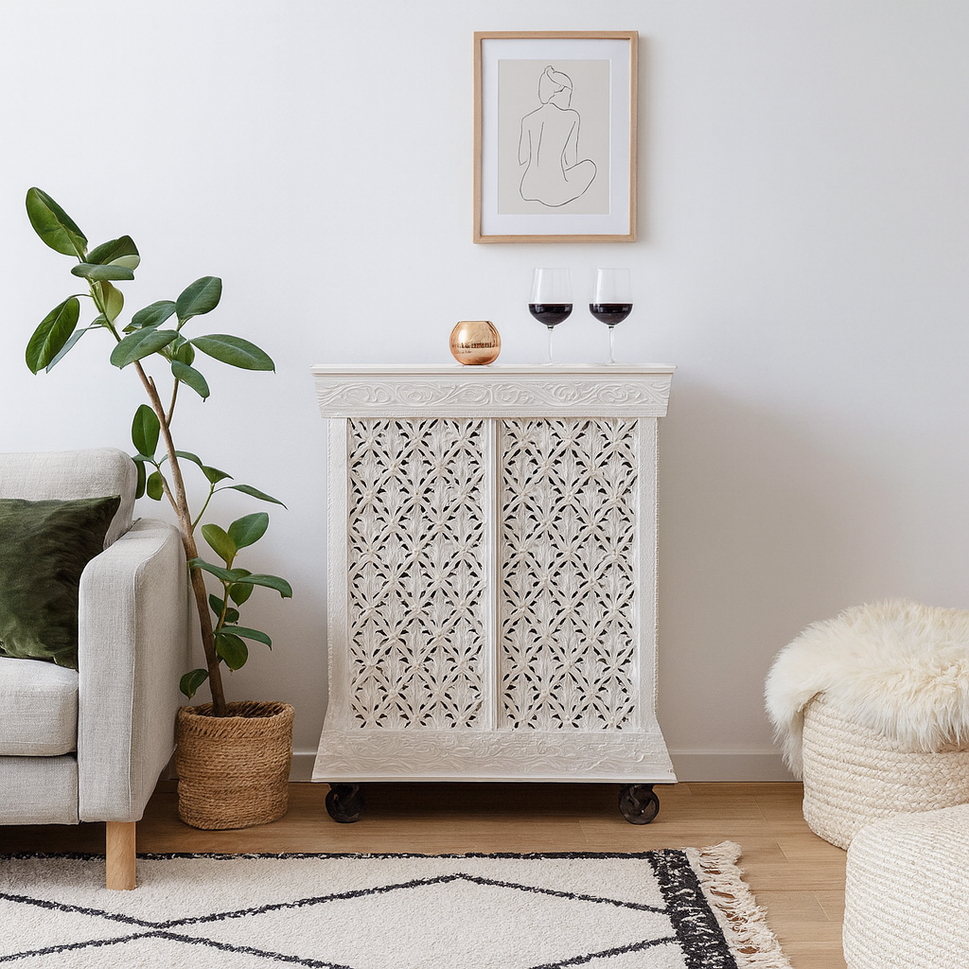 Paul Wooden Bar Cabinet