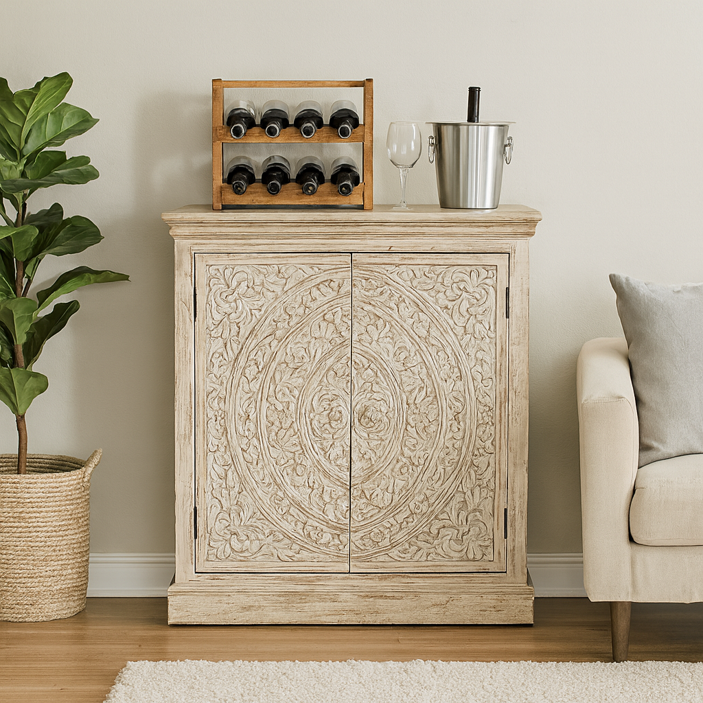 Remy Wooden Bar Cabinet
