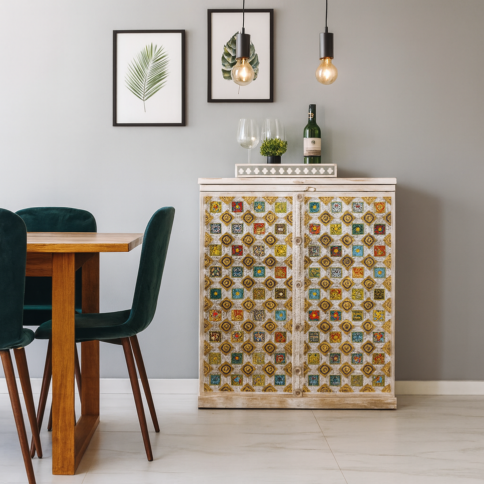 Triva Tile Bar Cabinet
