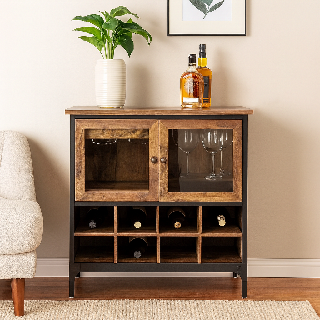 Axton Wooden Bar Cabinet