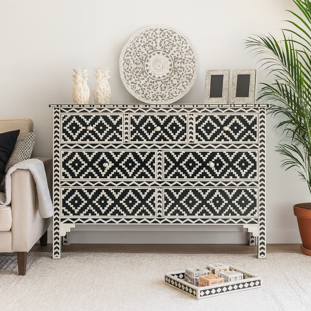 Kylie Bone Inlay Dresser