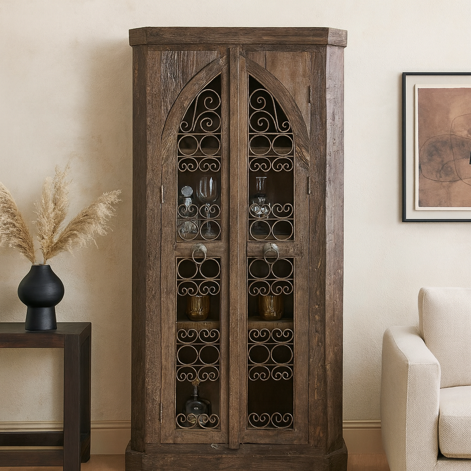 Zoe Wooden Bar Cabinet