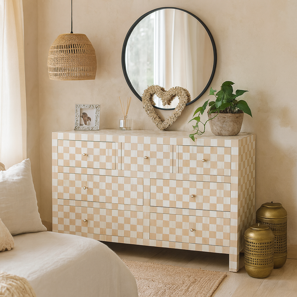 Panna Bone Inlay Dresser