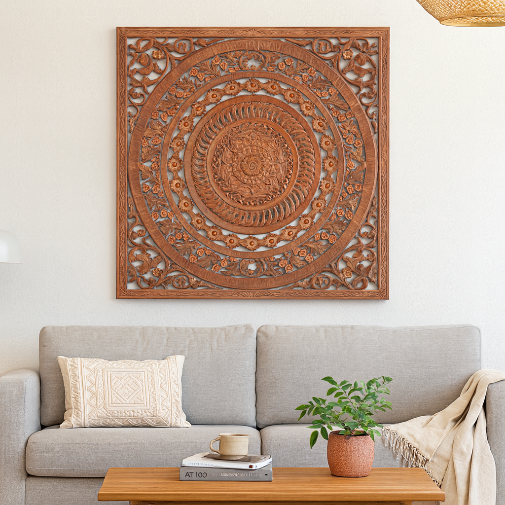 Liza Carved Wall Panel