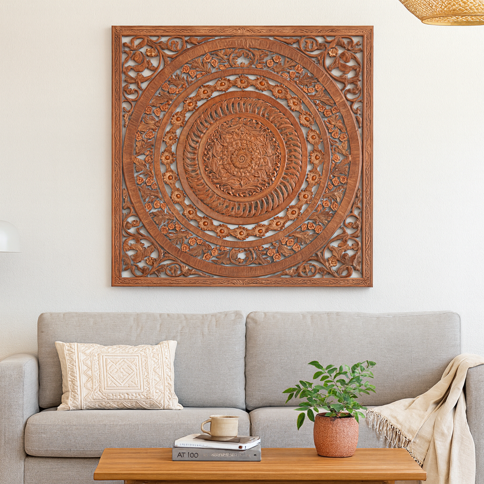 Liza Carved Wall Panel