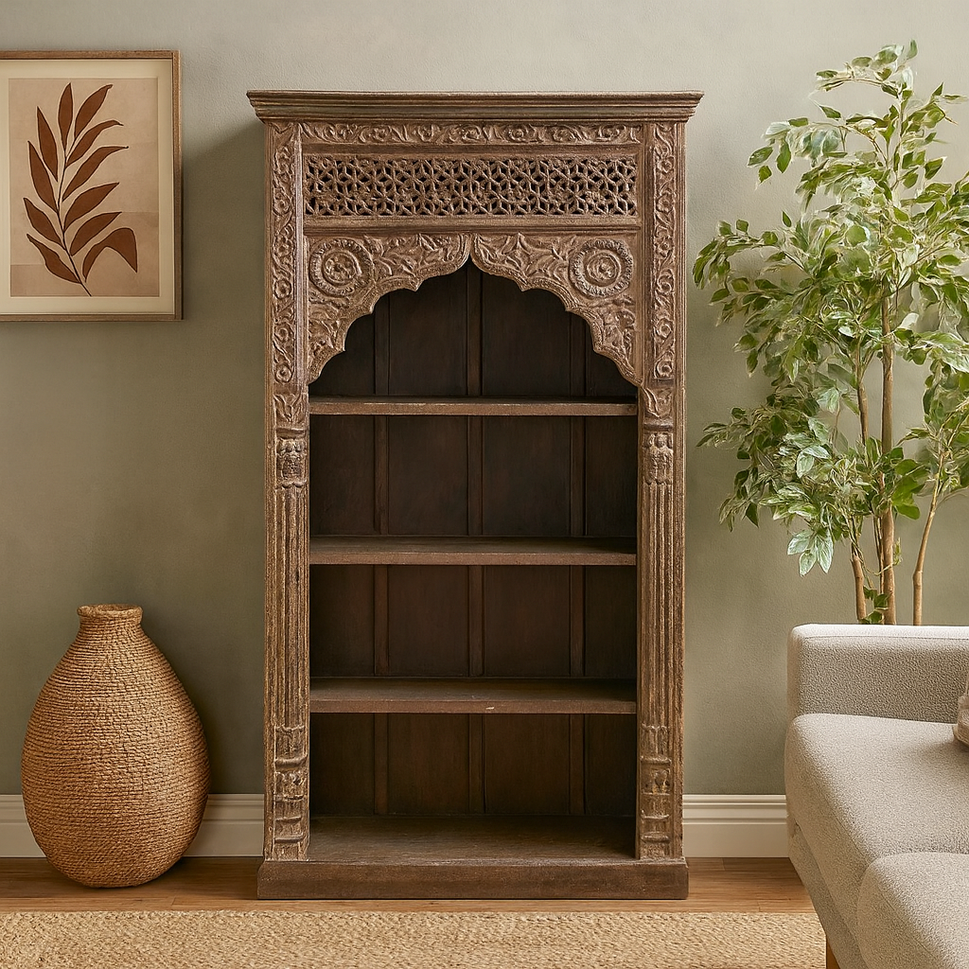 Edi Carved Bookshelf