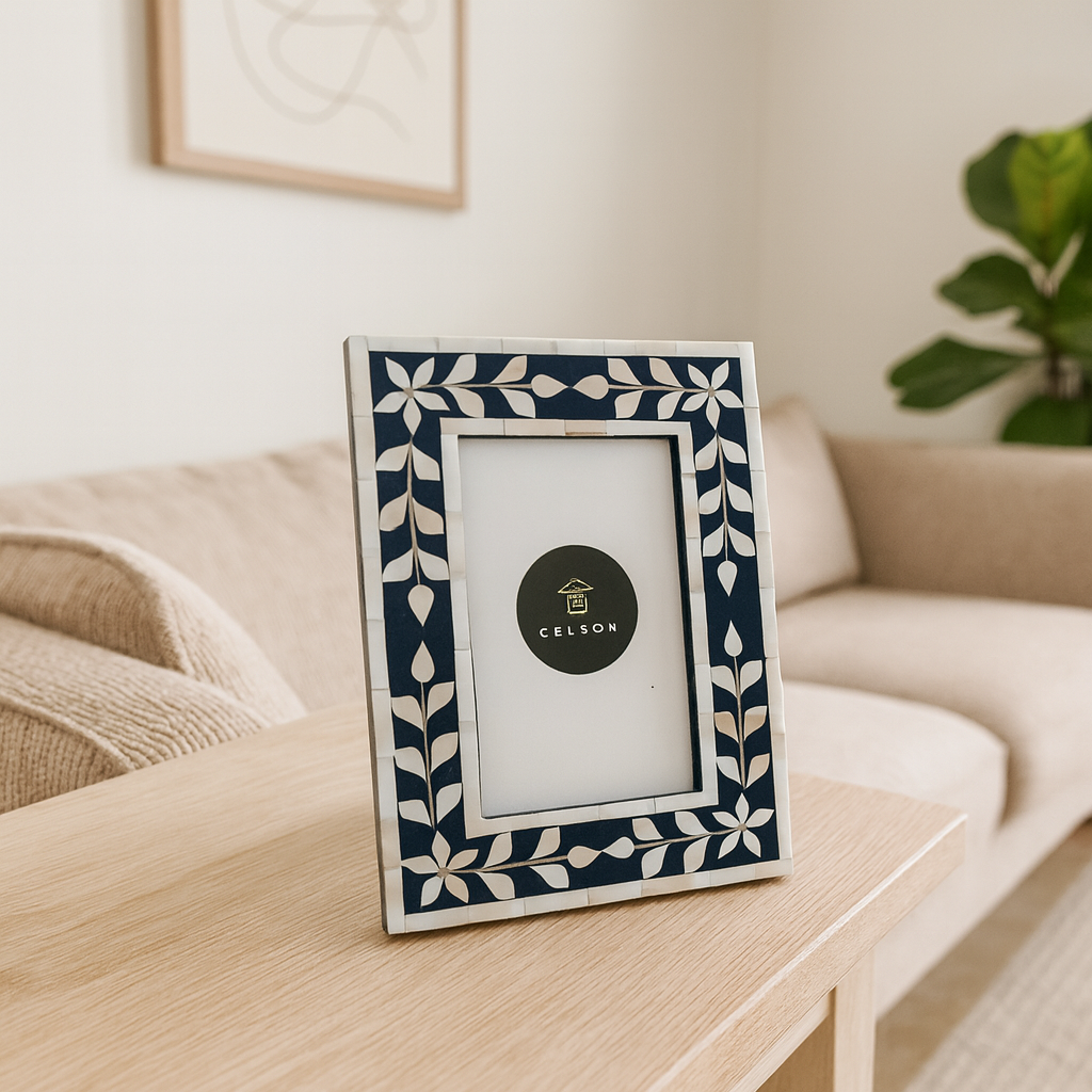 Bella Mother of Pearl Inlay Photo Frame
