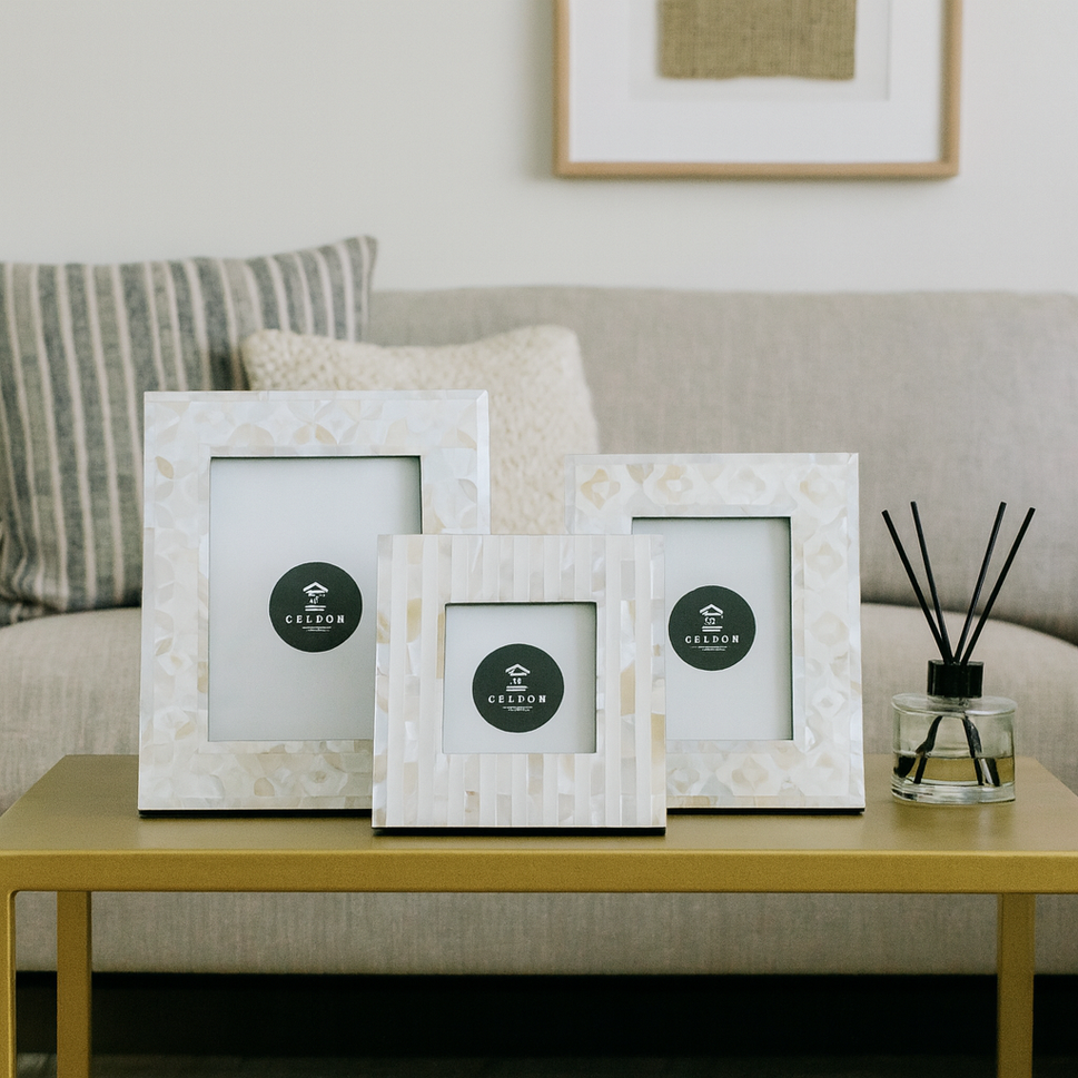 Rose Mother of Pearl Inlay Photo Frame