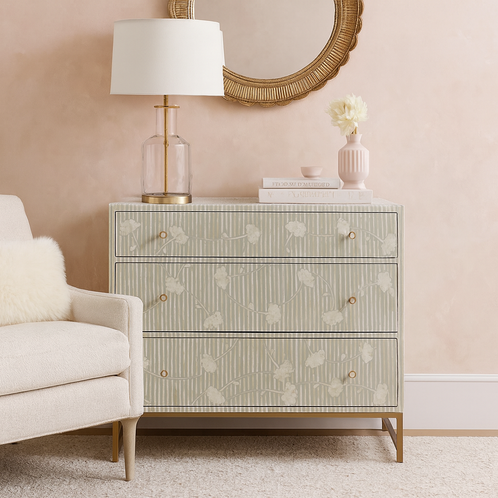 Sarah Bone inlay Chest Drawer