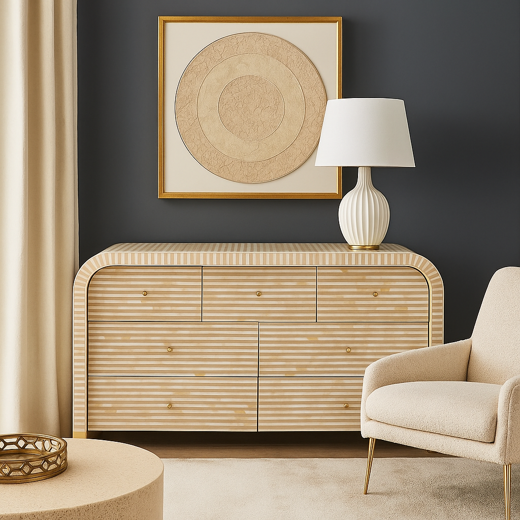 Alan Bone Inlay Dresser