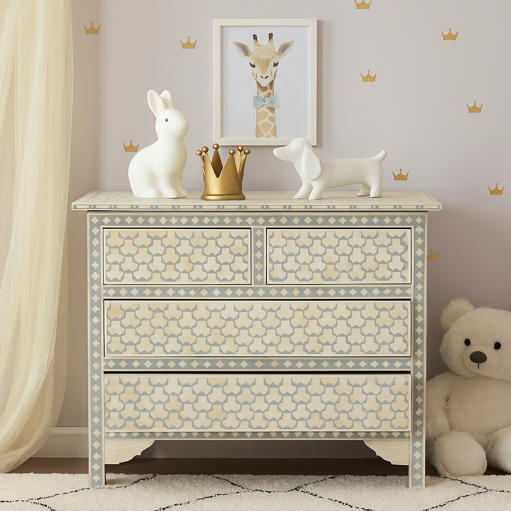 Ida Bone Inlay Chest of Drawer