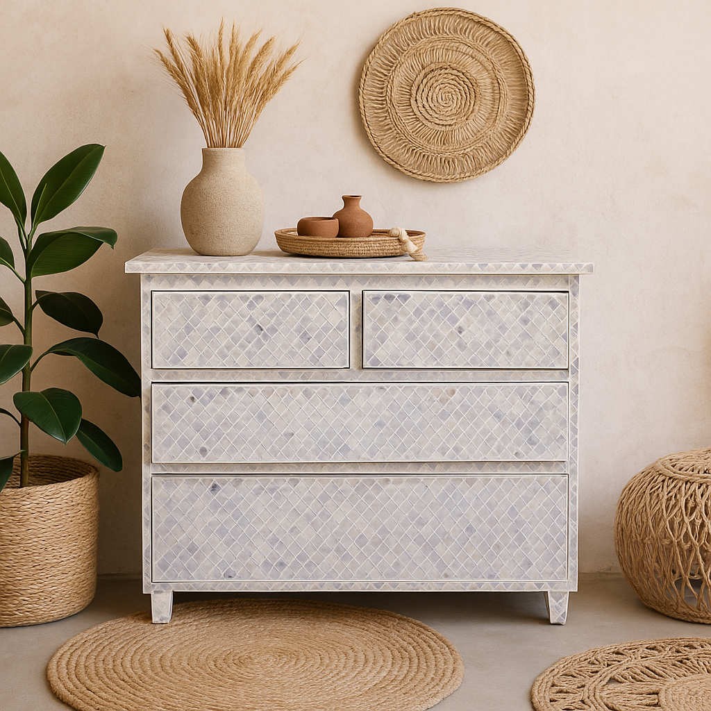 Dana Bone Inlay Chest of Drawer