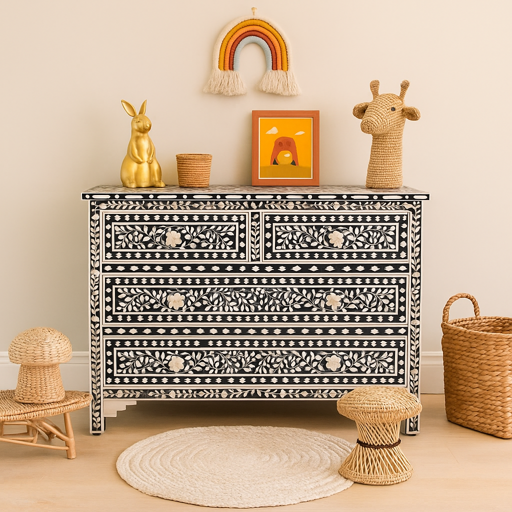 Lizy Bone Inlay Chest of drawer